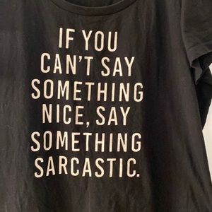 Sarcastic tee!